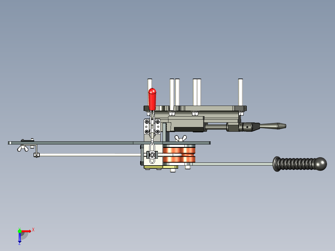 B3004146-管材弯曲机构俯视图