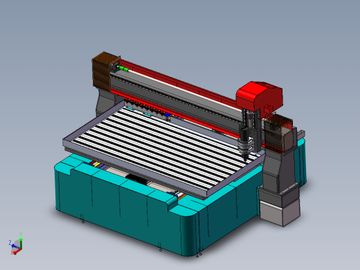2513铝板雕刻机三维solidworks建模及工程图