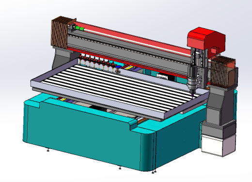 2513铝板雕刻机三维solidworks建模及工程图缩略图