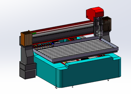 2513铝板雕刻机三维solidworks建模及工程图缩略图