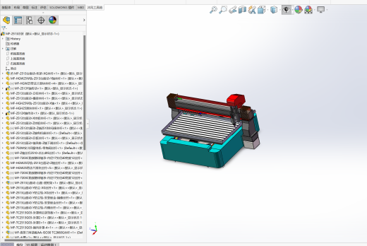 2513铝板雕刻机三维solidworks建模及工程图缩略图