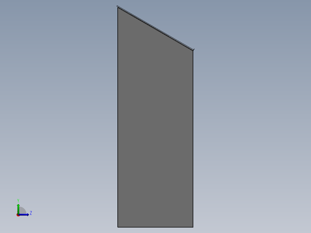 控制台 操作台check-in-stand-with-computer-模型格式为 sw左视图