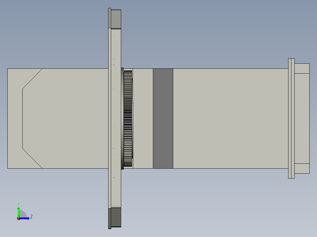 L形变位机左视图