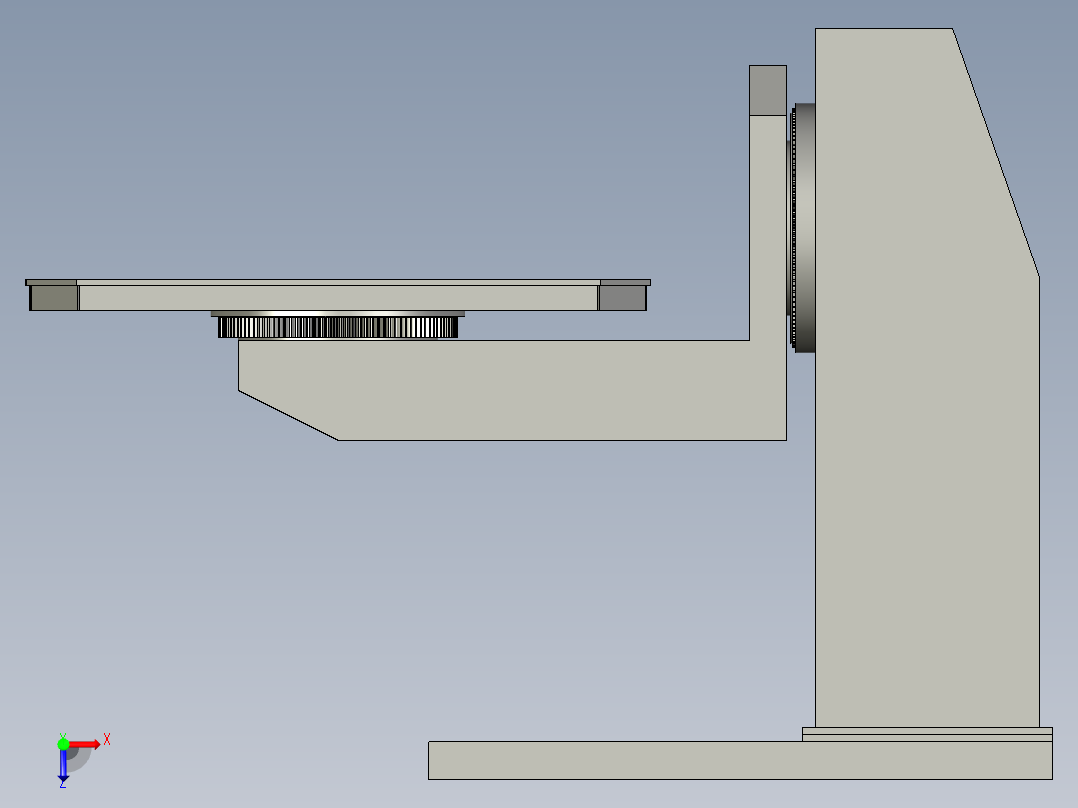 L形变位机俯视图