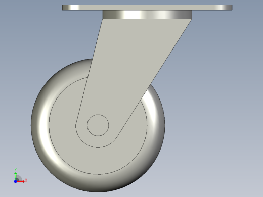 科胜脚轮PT-063-F03PU前视缩略图