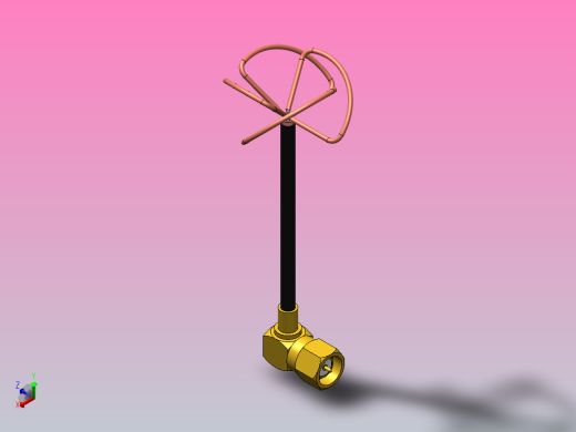 天线5.8 GHz SPW斜平面轮式圆极化全向天线