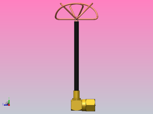 天线5.8 GHz SPW斜平面轮式圆极化全向天线右视缩略图