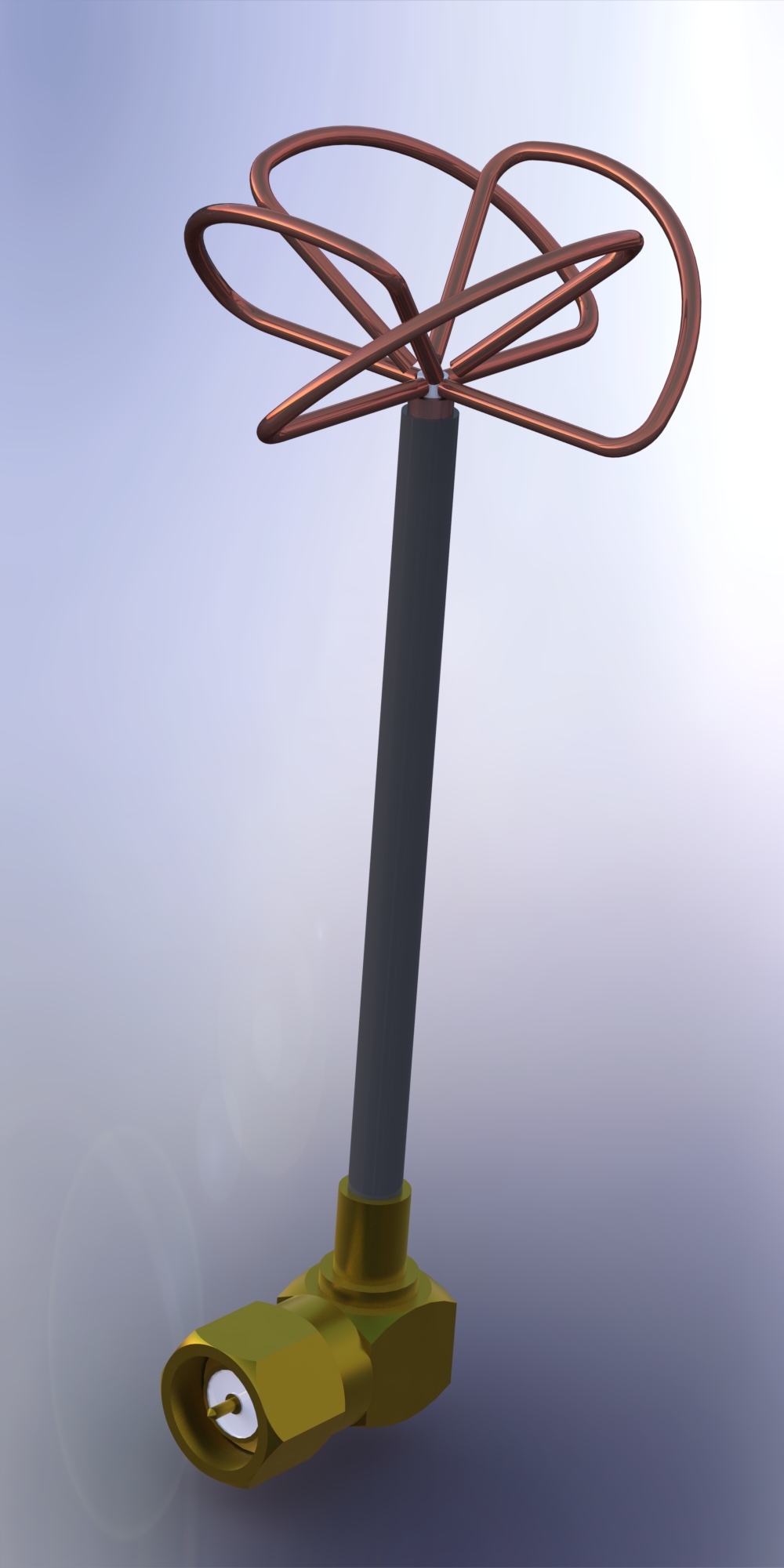 天线5.8 GHz SPW斜平面轮式圆极化全向天线