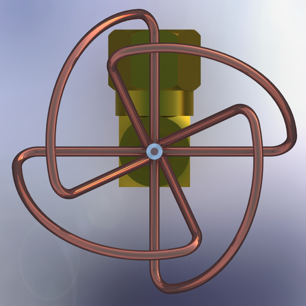 天线5.8 GHz SPW斜平面轮式圆极化全向天线