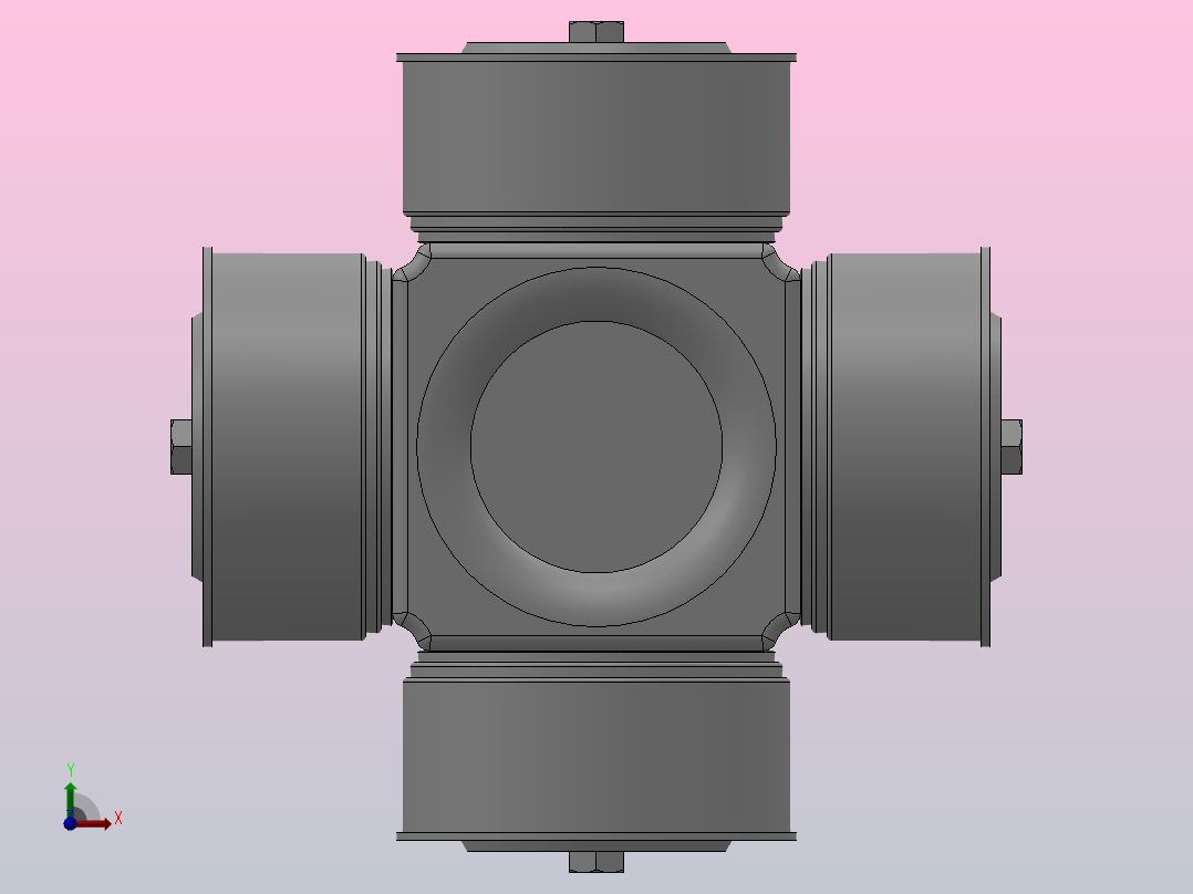 SWC型万向联轴器的十字轴总成SWC620前视图