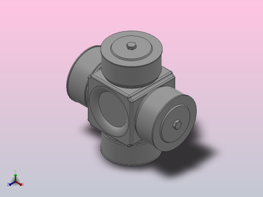 SWC型万向联轴器的十字轴总成SWC620正等轴测缩略图