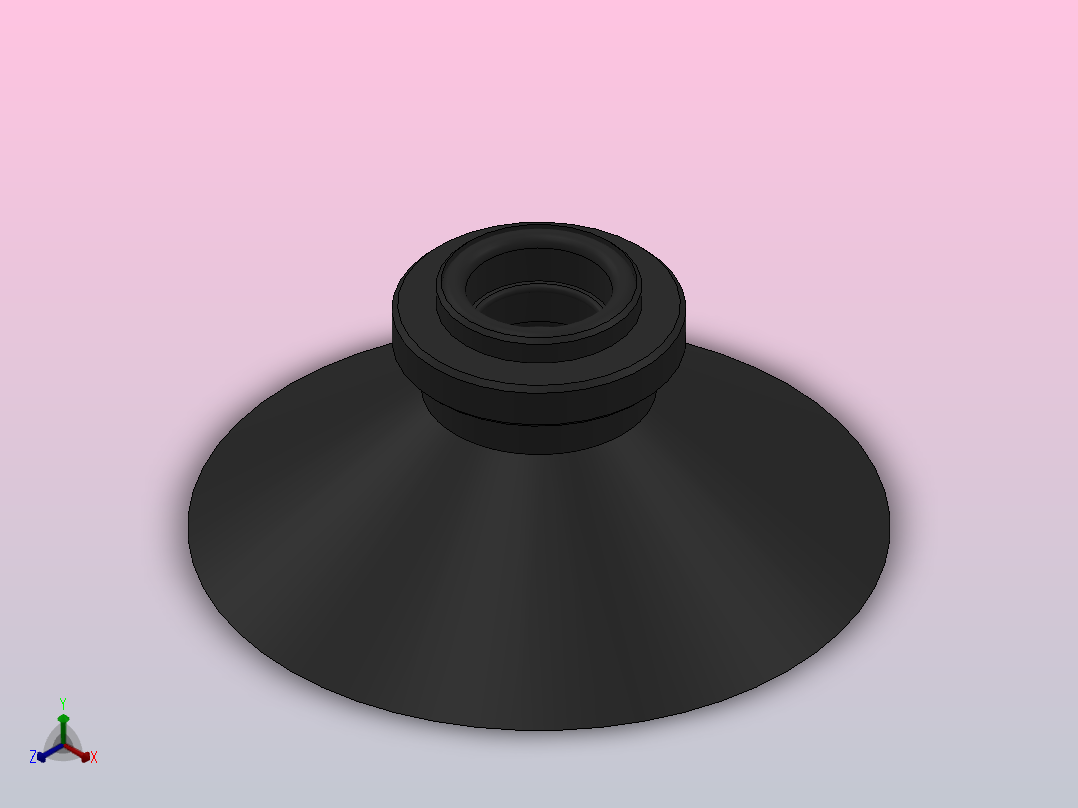 ZHP系列平直型真空吸盘[ZHP-40PJ]主视图