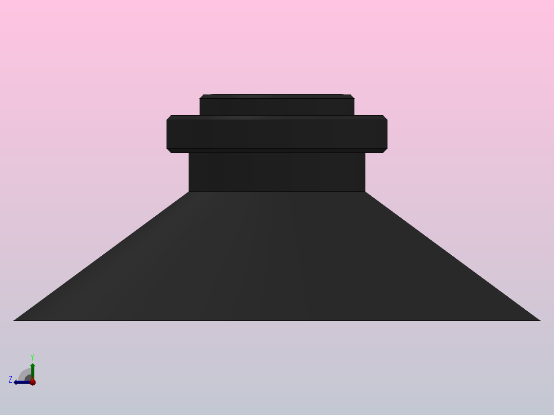 ZHP系列平直型真空吸盘[ZHP-40PJ]右视图