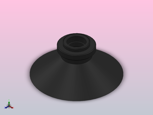 ZHP系列平直型真空吸盘[ZHP-40PJ]正等轴测缩略图