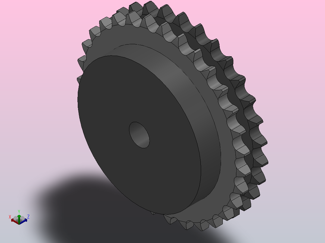 直孔链轮10B型_31-10B-2主视图