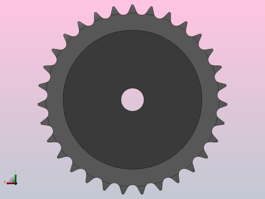 直孔链轮10B型_31-10B-2前视缩略图