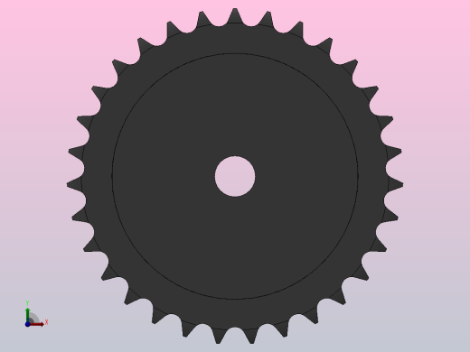 直孔链轮10B型_31-10B-2后视缩略图