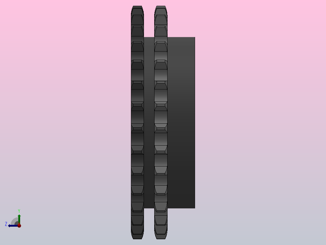 直孔链轮10B型_31-10B-2左视图