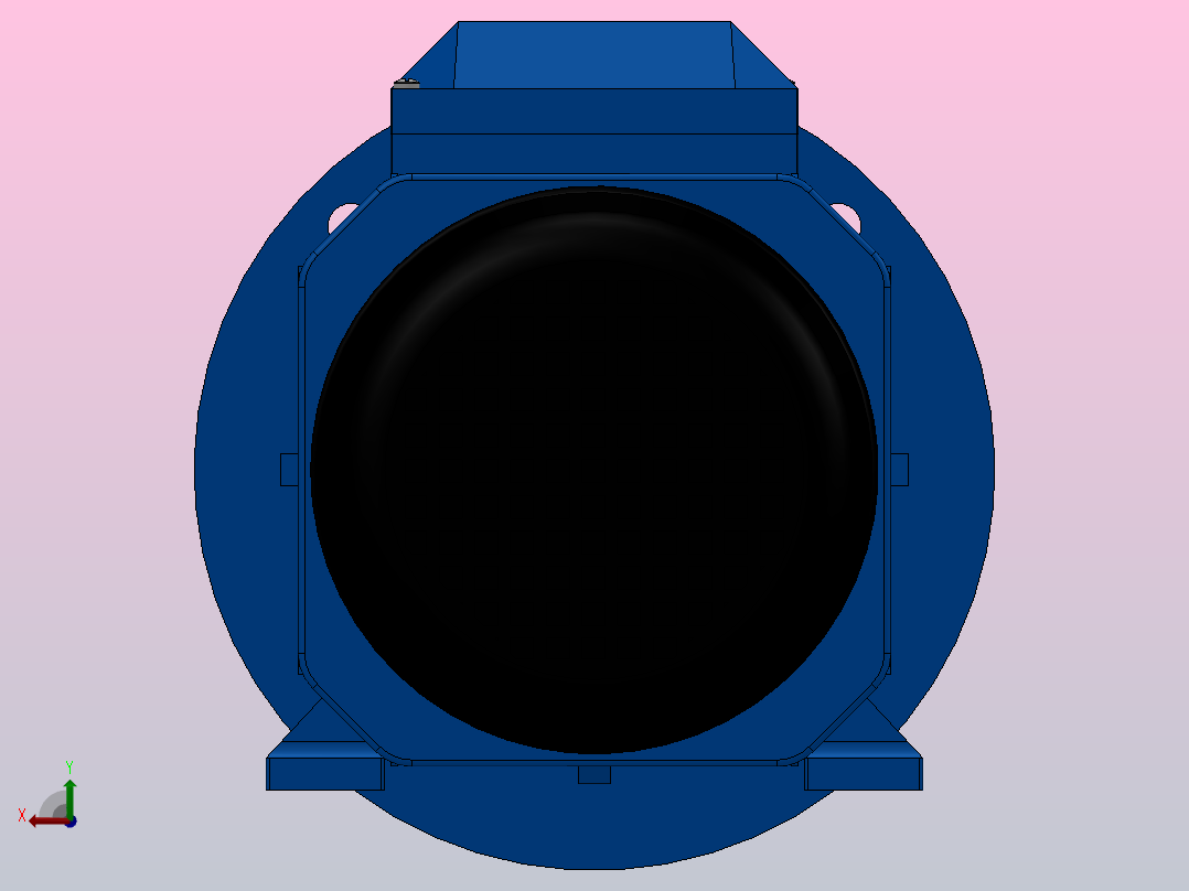 IM B35 H80-180永磁同步电机[TYTB-100L-2-B35]后视图