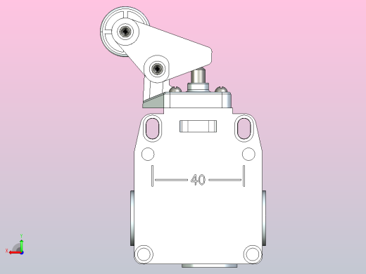YBLX-P1_100_1F行程开关三维模型202108后视缩略图