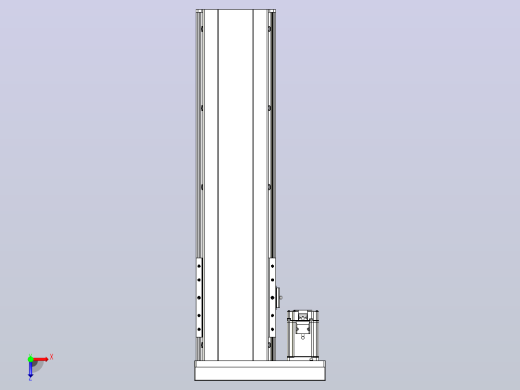 日规模组半封闭丝杆TPA-HNR-202D-2510C-L550-MR-C-P75-N3俯视缩略图