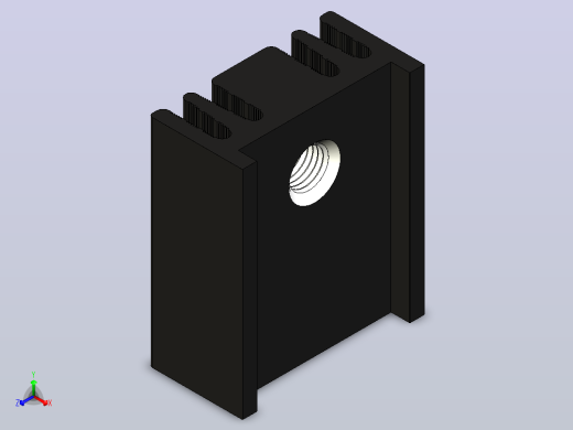 黑色散热器尺寸15 X 12 6 X 6.5 Mm 11Mm.stp