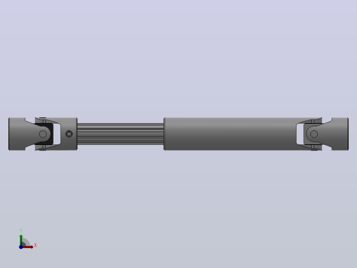 万向联轴器WSP6-PB-Y30-Y30-450／620WSP型可伸缩小型十字轴万向联轴器前视缩略图