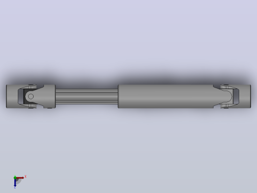 万向联轴器WSP6-PB-Y30-Y30-450／620WSP型可伸缩小型十字轴万向联轴器俯视缩略图