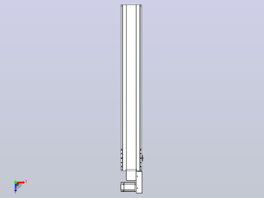皮带直线轴半封闭可选导轨TPA-HNB-175D-140-L1100-MR-Y-P75-N3俯视缩略图