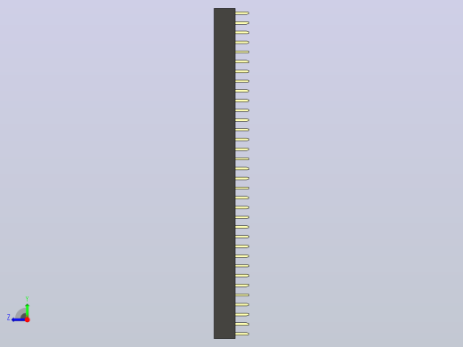 母针头Female_Header_1x34_P2.0_H4.3_straight.step右视缩略图