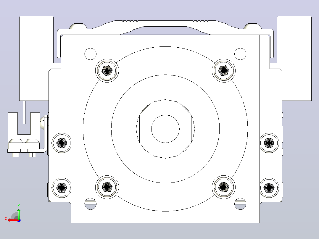线性模块铝制底座TPA-KNR-100E-2020C-L800A1-M-H75-N3后视图