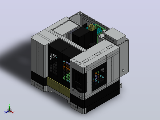 850 CNC 机床正等轴测缩略图