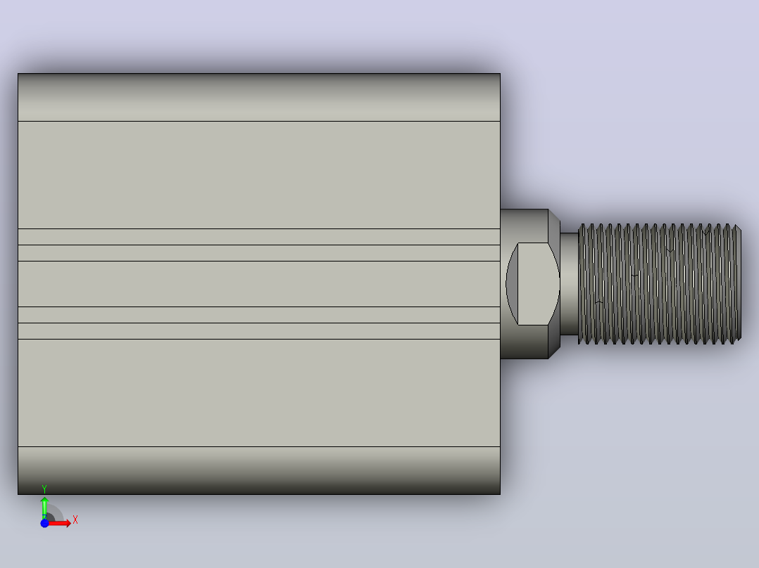 气缸RTM-sd40x10w_asm前视图