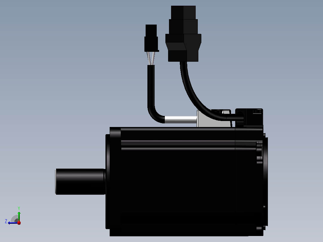 台达电机 ECM-A3H-C10807RSX（750w增量型高惯量无刹车）右视图