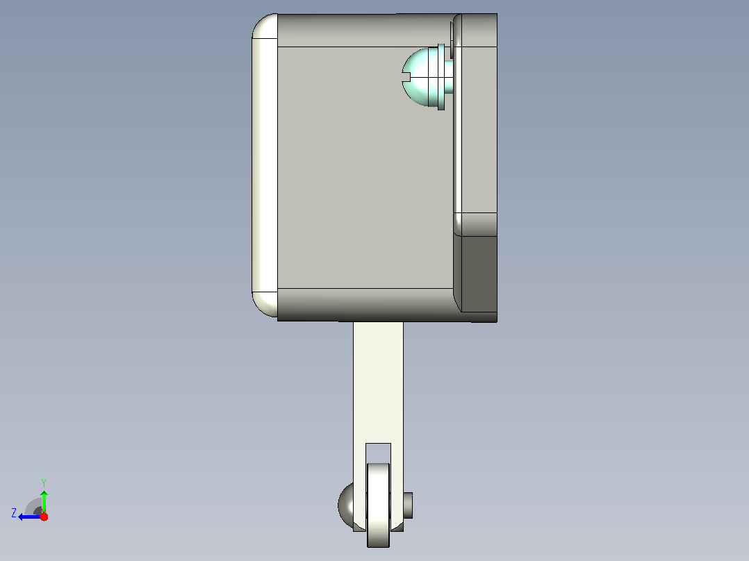 YBLX-12_2中杆行程开关三维模型202011右视图