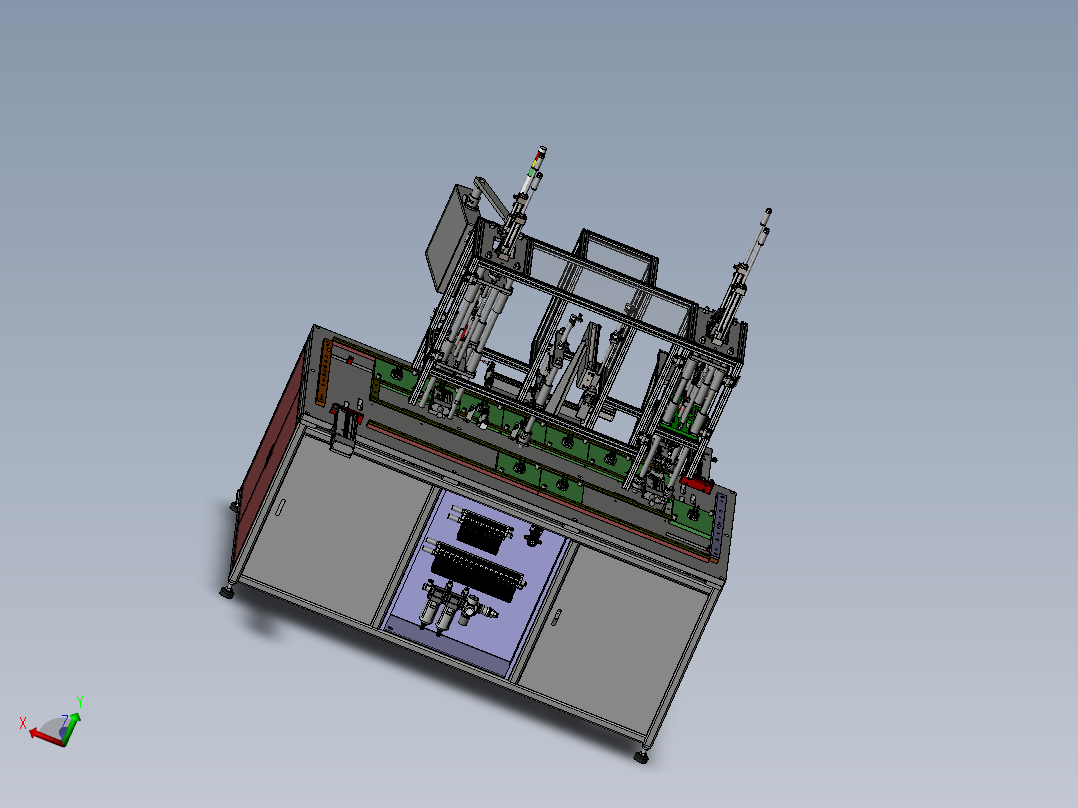伺服电机锁螺丝机循环组装生产线