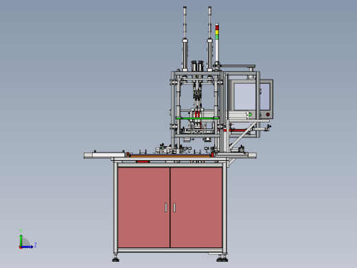 伺服电机锁螺丝机循环组装生产线左视缩略图
