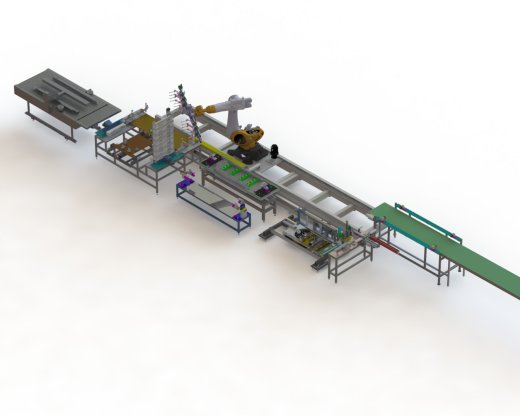 机器人操作的自动化生产线 step格式缩略图