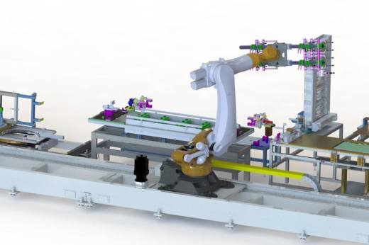 机器人操作的自动化生产线 step格式缩略图