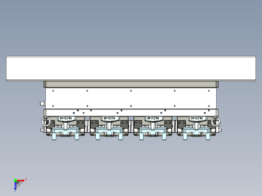 加工中心液压夹具俯视缩略图