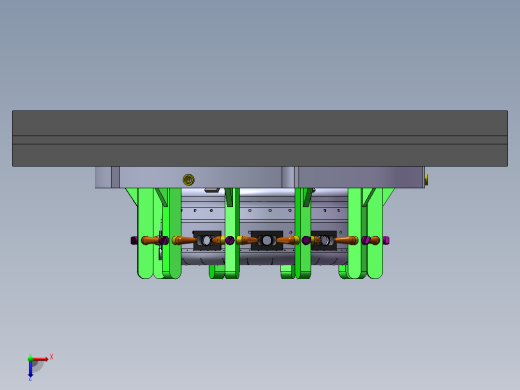 三工步吸盘机匣夹具俯视缩略图