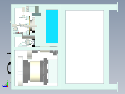 锁芯装配机3D图纸H872 非标自动化设备3D图纸3D模型右视缩略图