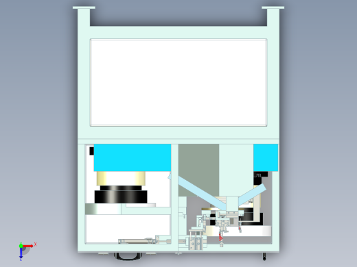 锁芯装配机3D图纸H872 非标自动化设备3D图纸3D模型俯视缩略图