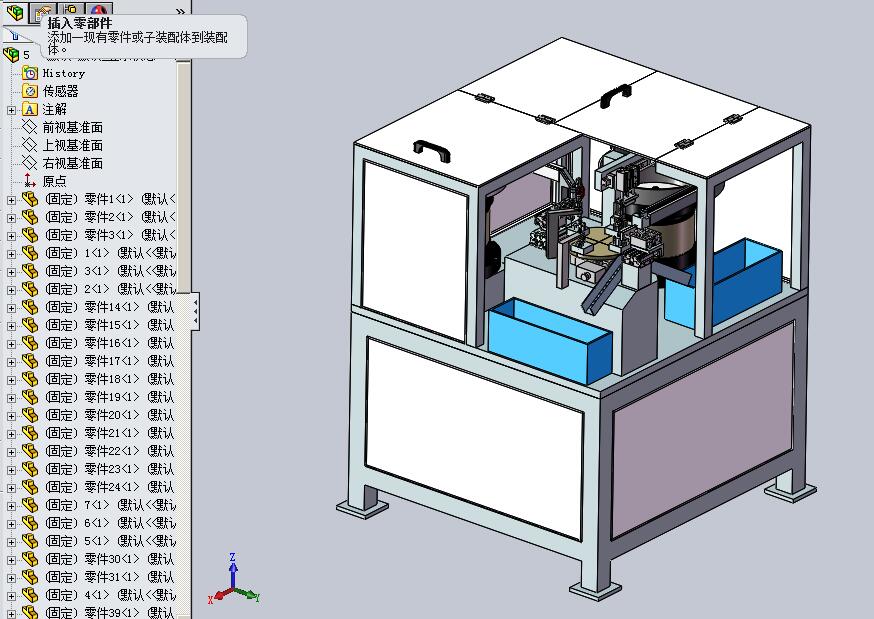 锁芯装配机3D图纸H872 非标自动化设备3D图纸3D模型