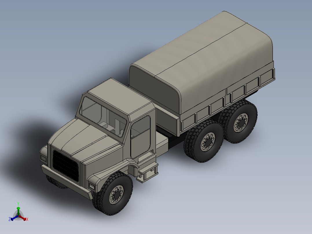 汽车正等轴测图