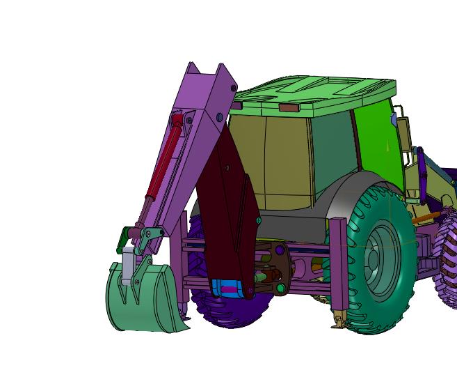 杰西博3CX两头忙挖掘装载机