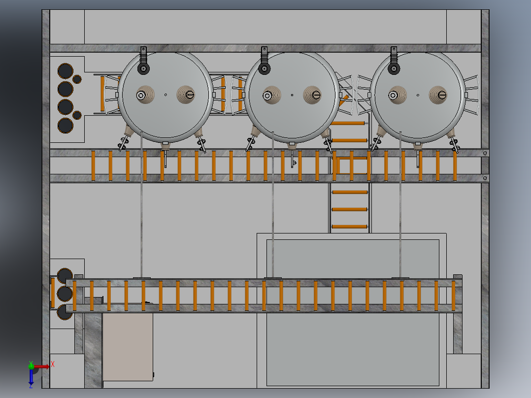 高压变压器组件设计俯视图