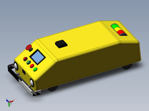 潜伏式agv小车3d图纸 仿真SolidWorks动画演示 agv小车3d三维模型