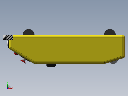 潜伏式agv小车3d图纸 仿真SolidWorks动画演示 agv小车3d三维模型前视缩略图