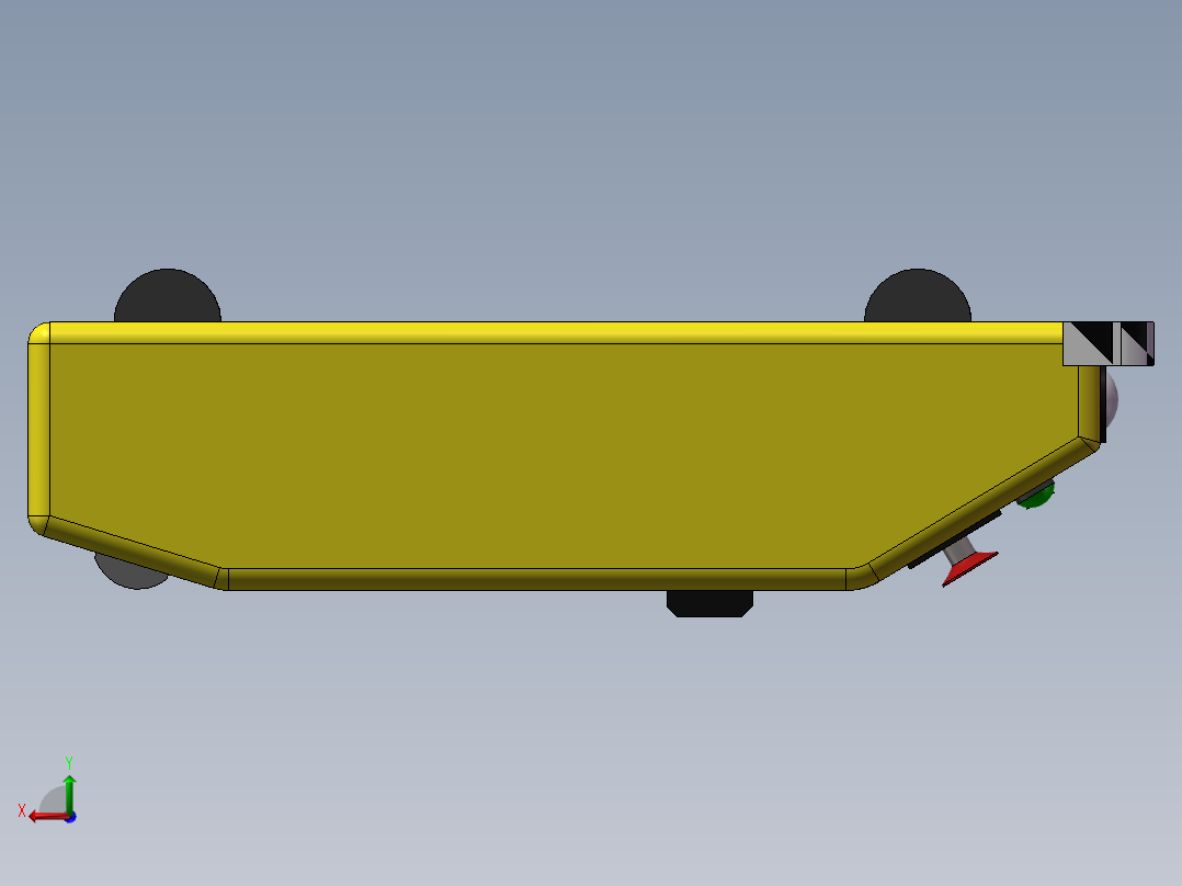潜伏式agv小车3d图纸 仿真SolidWorks动画演示 agv小车3d三维模型后视图